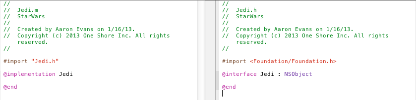 Jedi interface and implementation